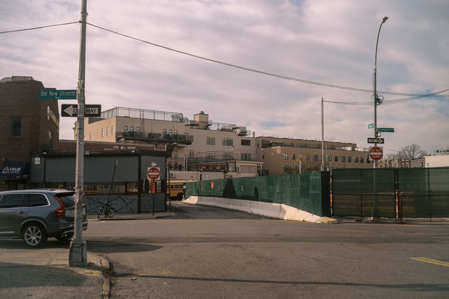 Corner of Church Avenue and Old New Utrecht Road, December 2020.